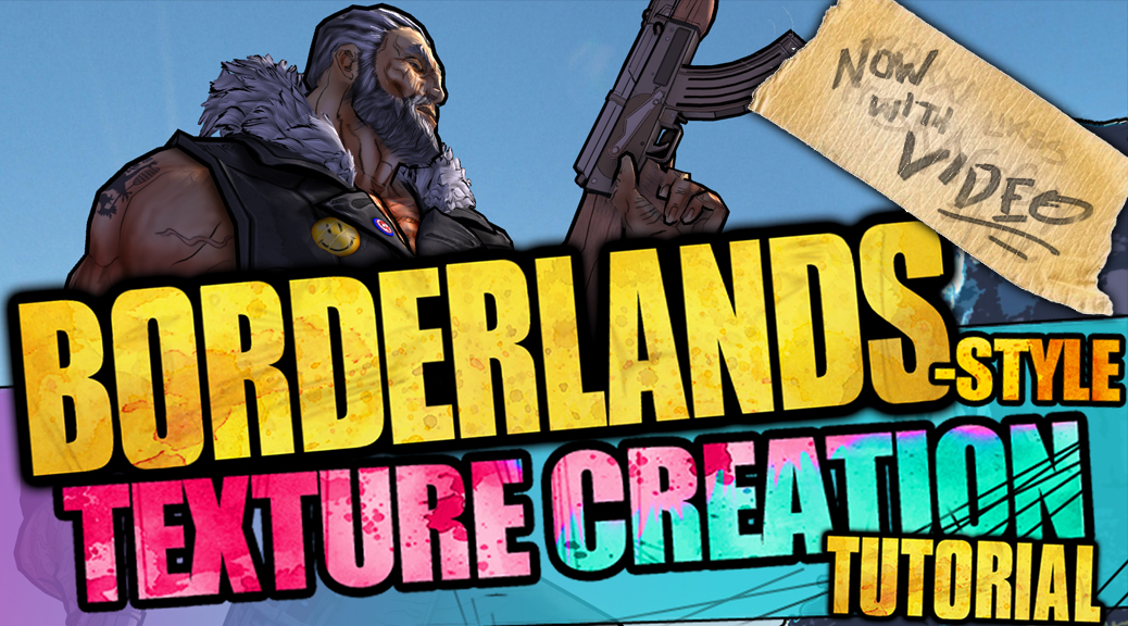 How to make BORDERLANDS STYLE ART in